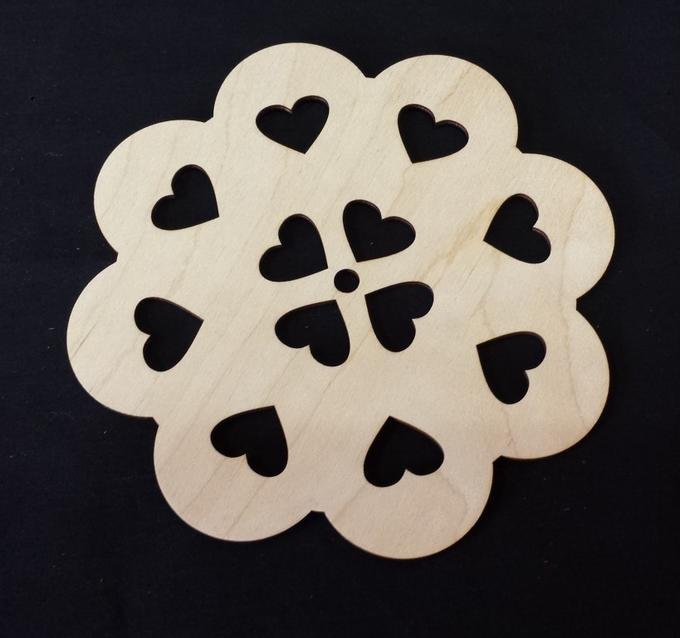 Трафарет для подставки под горячее