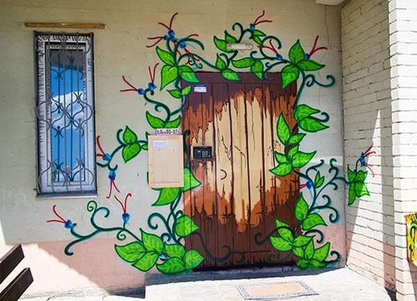 Дверь рисунок