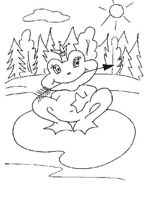 Рисунок к сказке Царевна лягушка