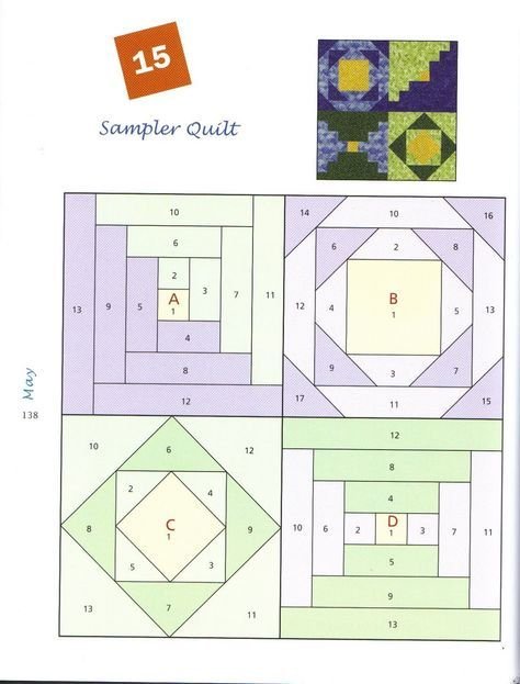 Пэчворк схемы одеяло из лоскутков