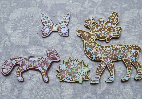 Расписные Северные козули олень