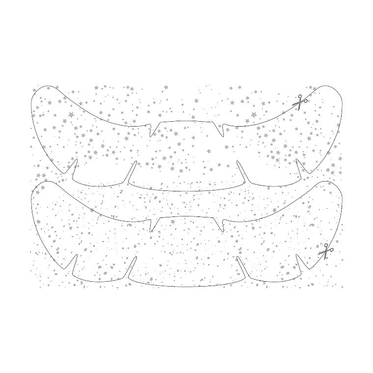Трафарет для веснушек