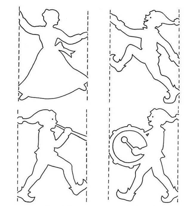 Гирлянда из бумаги вырезать