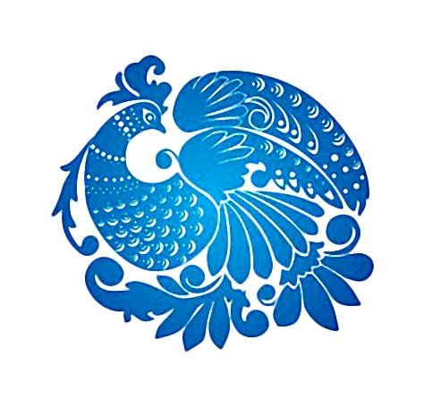 Орнаментная роспись Гжель