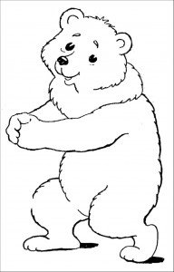 Медведь из сказки раскраска