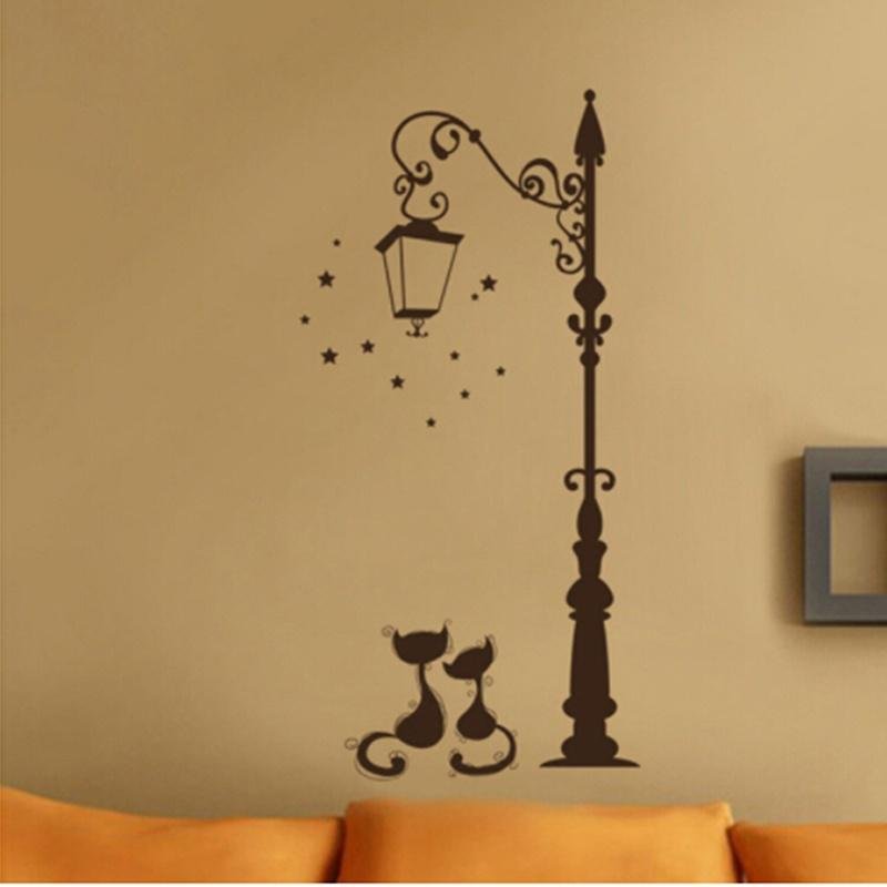 Декоративные наклейки на стену фонарь