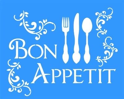 Трафарет bon Appetit
