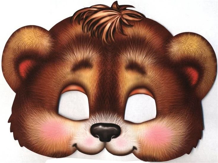 Маски к сказке три медведя