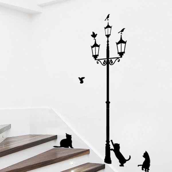 Декоративные наклейки на стену фонарь