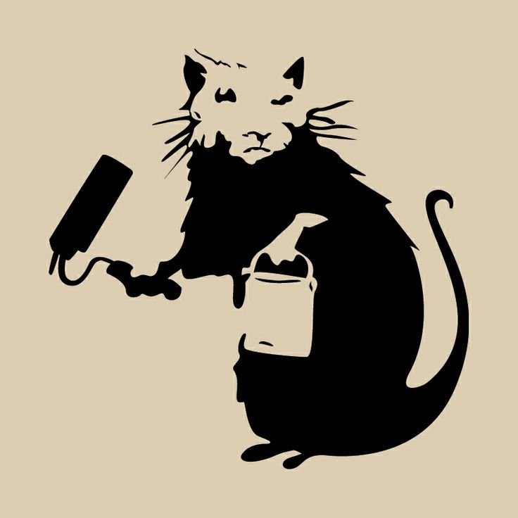 Трафареты для граффити крысы