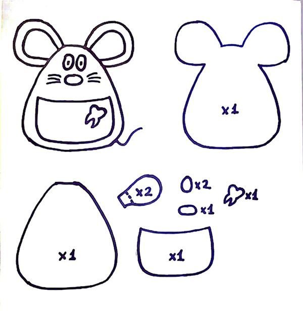 Игрушки из фетра выкройки