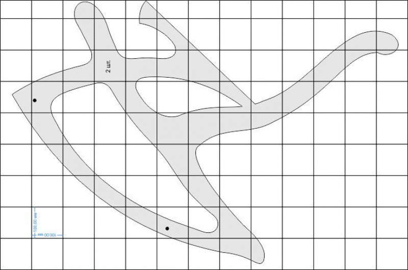 Кресло качалка из фанеры чертежи