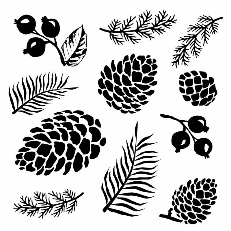 Орнамент шишки