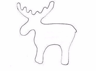 Выкройка оленя новогоднего