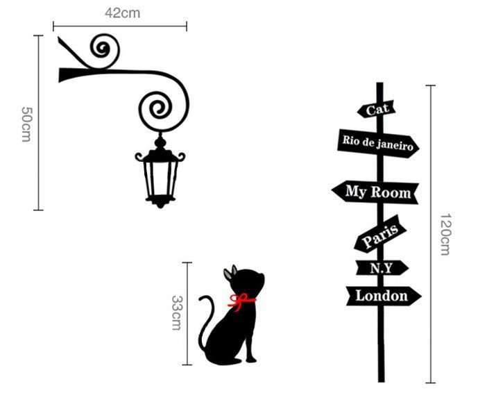 Интерьерная наклейка фонарь