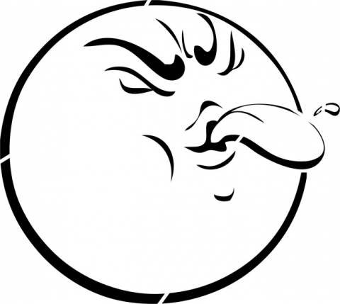 Смайлик раскраска для детей