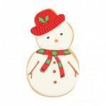 Снеговик трафарет для пряников