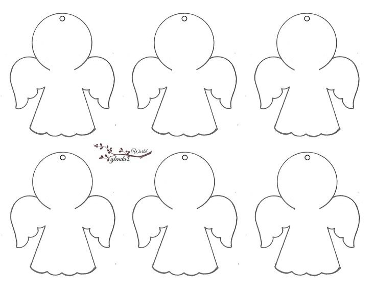 Выкройка ангелочка из фетра