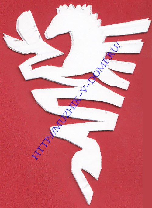 Конь снежинки