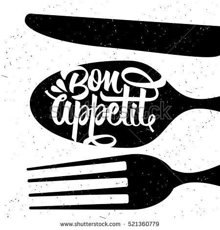 Приятного аппетита трафарет