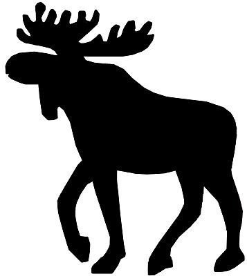 Лось силуэт