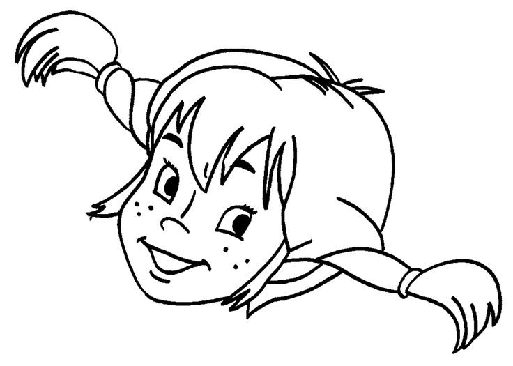 Лицо девочки раскраска