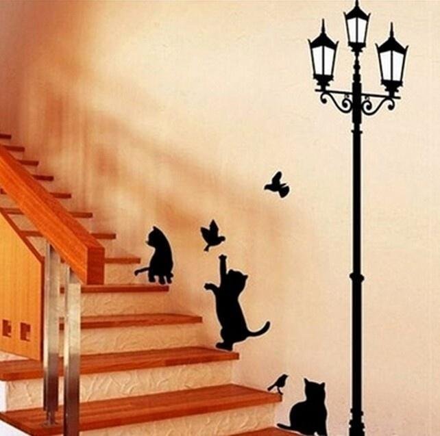 Наклейка интерьерная лестница