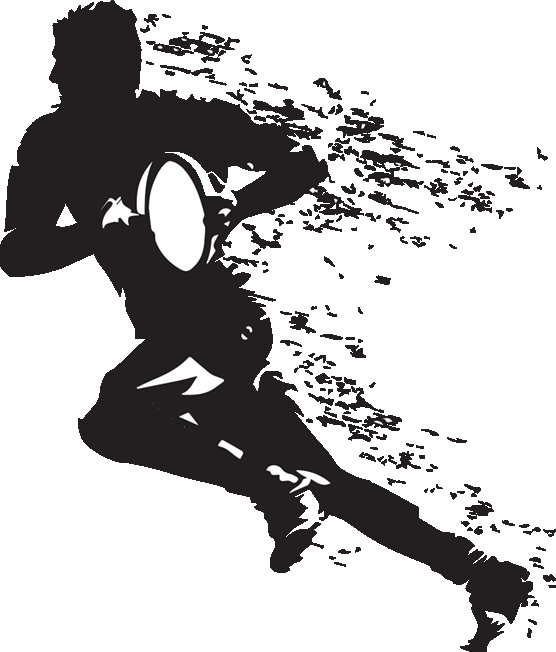 Регби силуэт