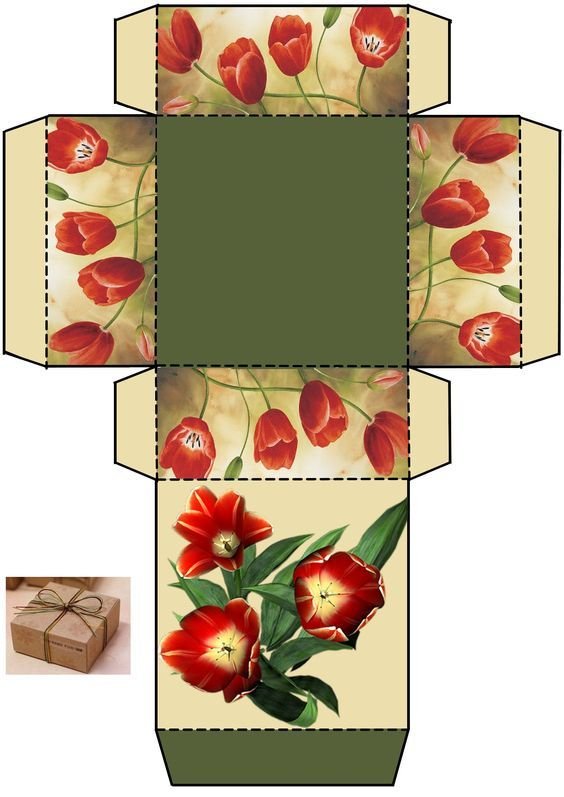 Развертка подарочной коробки