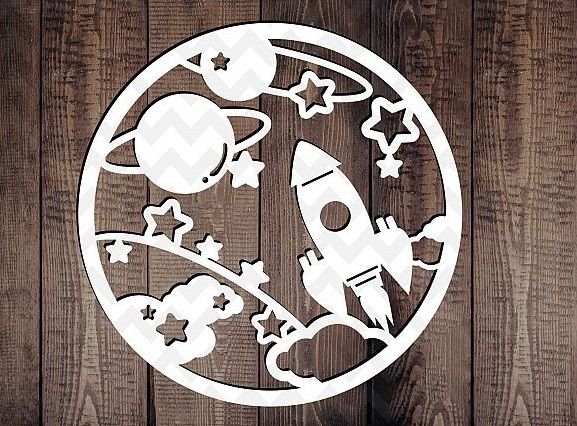 Украшение для окон космос