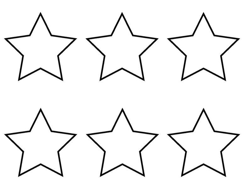 Звёздочки трафареты для вырезания