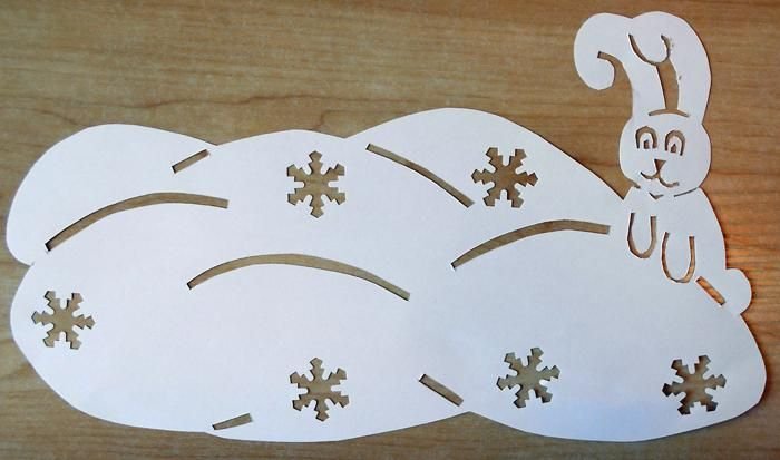 Зайчики для украшения окон