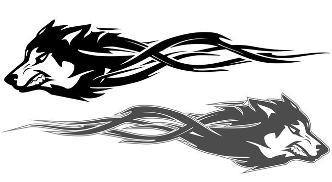 Волк вектор