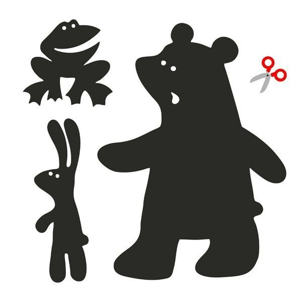 Персонажи для театра теней Теремок