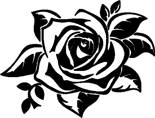 Трафарет "розы"