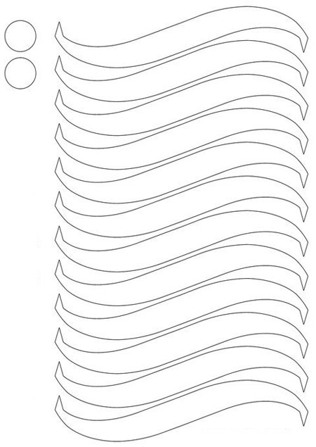 Полоски трафареты для вырезания