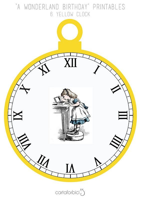 Циферблат из Алисы в стране