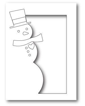 Снеговик шаблон