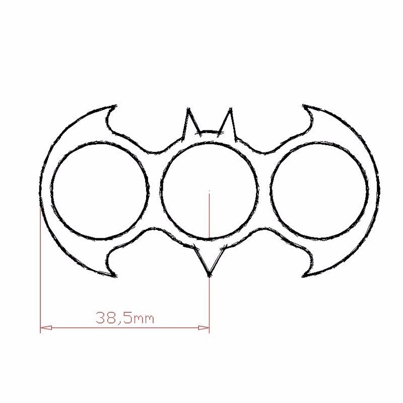Кастет чертеж 1 к 1
