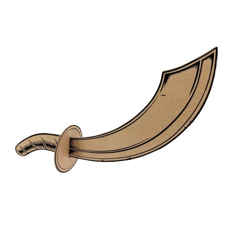 Пиратский меч из картона