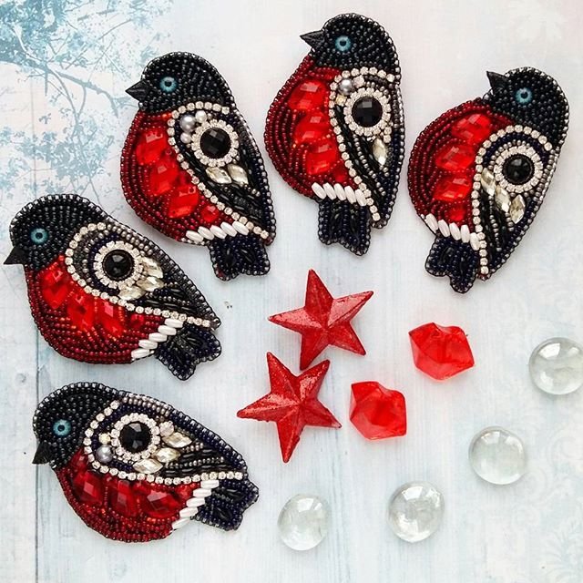 Броши из бисера для детей