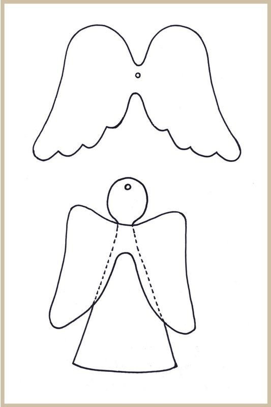 Новогодние ангелочки из фетра