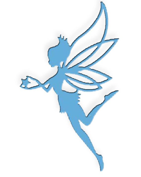 Трафарет феи на окно