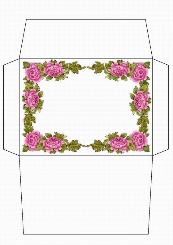 Подарочный конверт макет