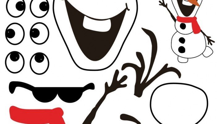 Снеговик части тела