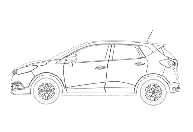 Рено Каптур нарисовать