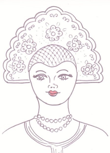 Поэтапный портрет русской красавицы