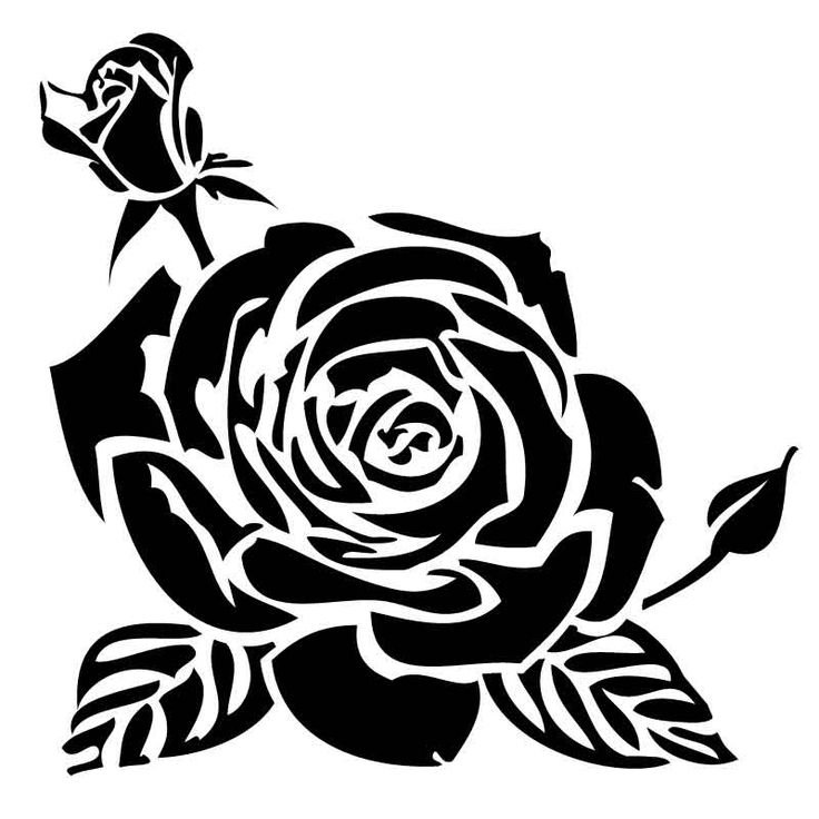 Трафарет "розы"