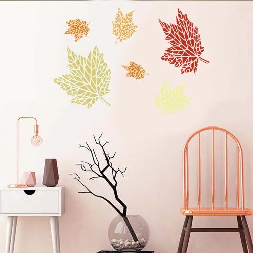 Аппликации клен (беж)