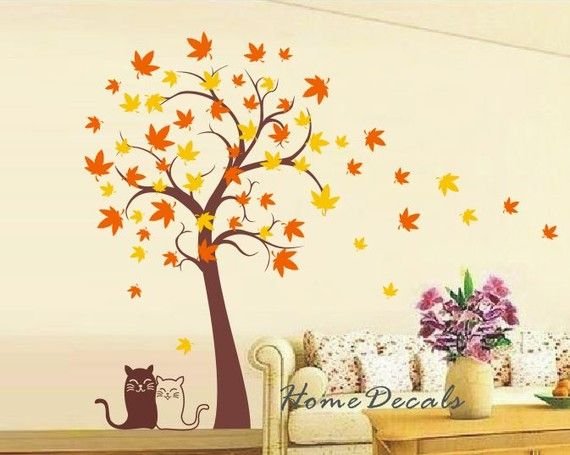 Стена осень